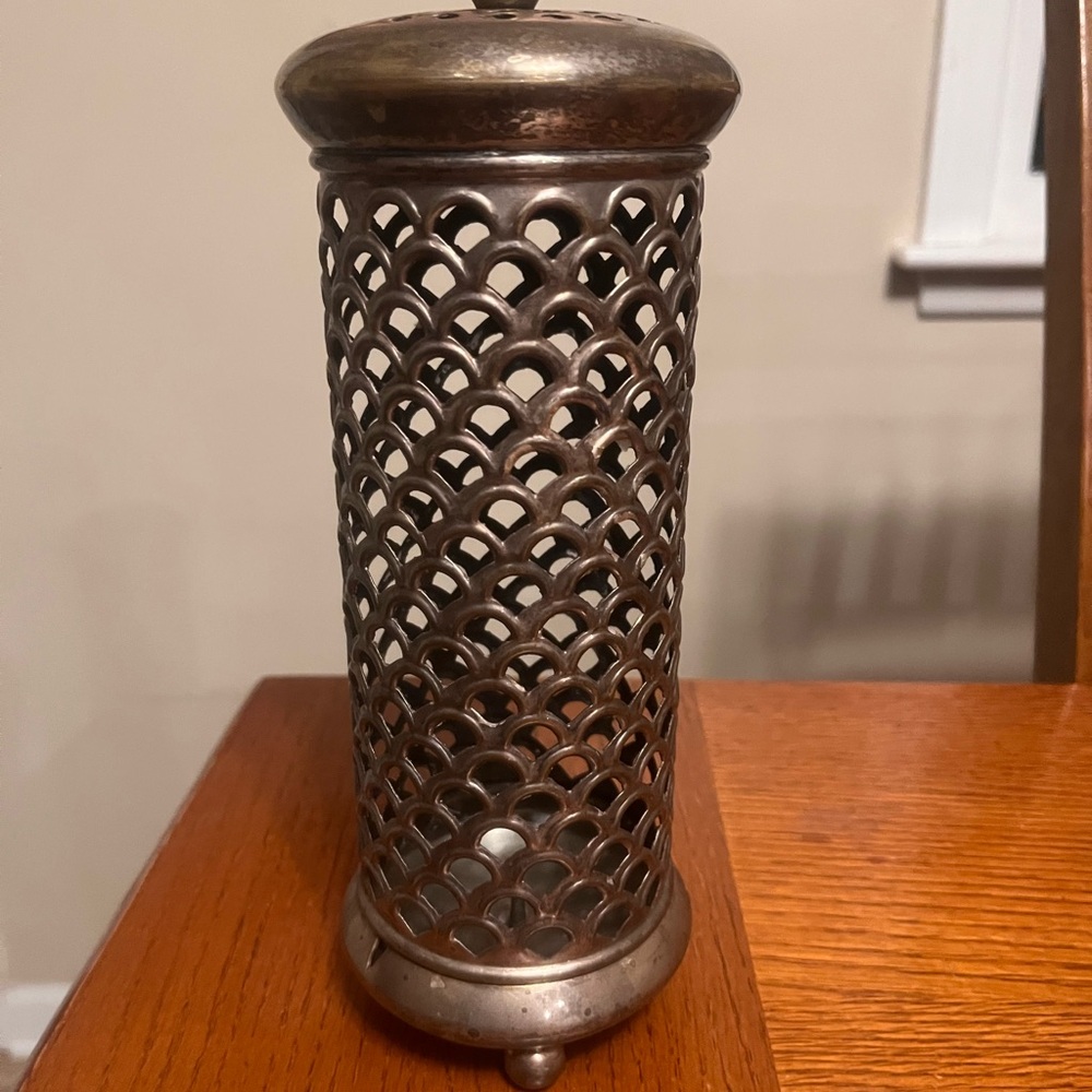 Vintage Bronze Candle Holder